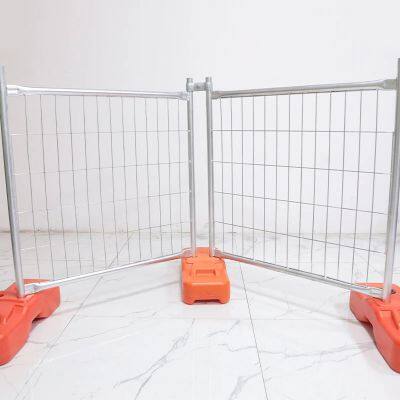 На заказ порошковая окраска оцинкованных портативных временных панелей сетчатых ограждений для строительных площадок. Оранжевый безопасный забор для Австралии