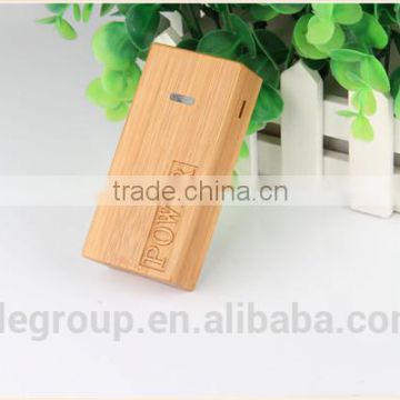 OEM bamboo case Samsung Huawei Xiaomi smart mobile portable power bank 2600mah~5200mah