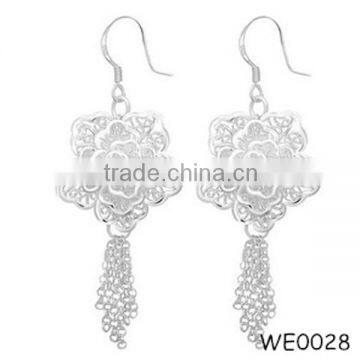 Wholesale 2015 fashion jewelry 925 sterling silver flower Earrings                        
                                                Quality Choice