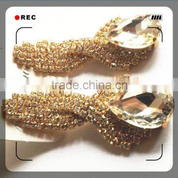 Alloy Jewelry Copper Brass Plating Gold Simple Gold Earring Designs for Women photo-2