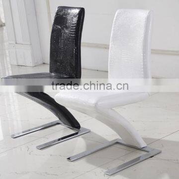 Hard cushion Z shape dining chair