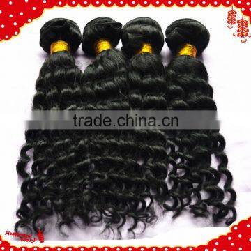 2014 New wavy shedding free Virgin & Remy Deep Wave 100% Virgin Curly Hair