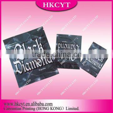 Black Diamond zipper bag/various size small zipper bag for 1.5g 3g 10g/Herbal incense bag for potpourri