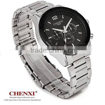 Wholesale Wrist Watch Stainless Steel Chain Black Color Wrist Watch Japan Movt Wrist Watch