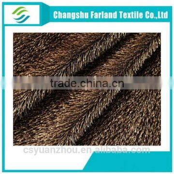 Cationic Peacock Velvet Fabric Yarn Designer Fabric photo-2