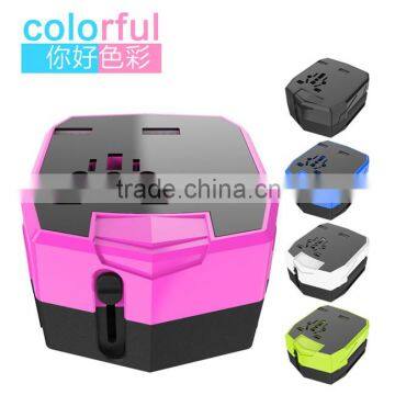 USB Multi Plug Armour Car Charger Universal International Travel Power Plug Adapter