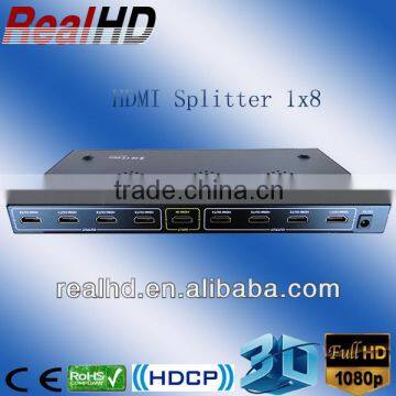 3D 1x8 HDMI Splitter with CEC