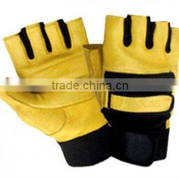 Pakistan High Quality Leather Weight Lifting Gloves