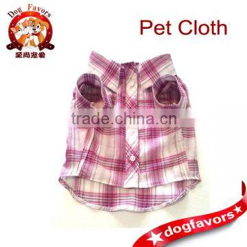 Designer Dog Clothes, Small Purple Plaid Shirt, Pet Boutique Puppy Apparel