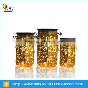 2016 Battery operated light jars with solar LED lights for gift