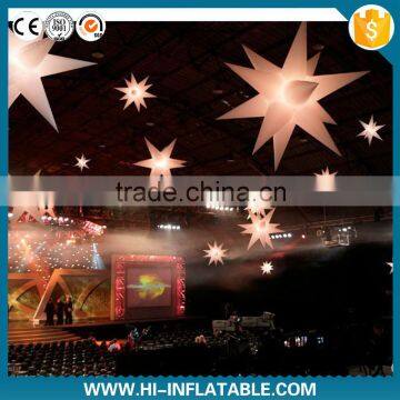 Best choice western style event decoration illuminated inflatable star with led light for party,stage decoration