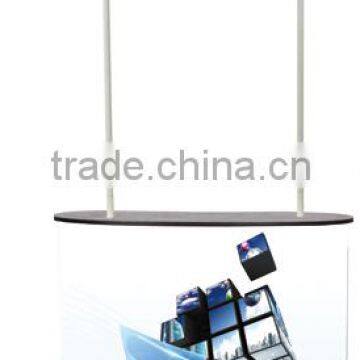 portable easy folding promotion table with header