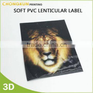 PVC Lenticular material 3D flip picture animals