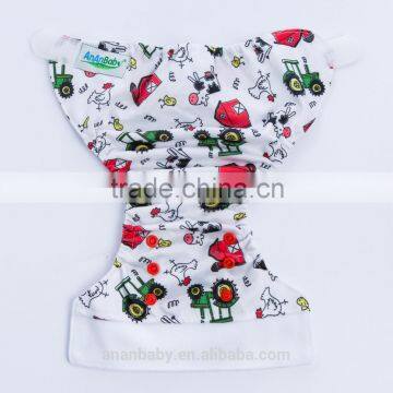 AnAnBaby newborn cloth diaper with microfiber insert