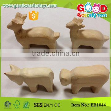 Handmade Mini Animal Children Holiday Gift Wooden Crafts Toy