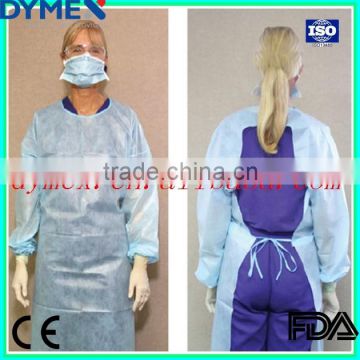 SMS Nonwoven Fabric Isolation Gown Protective Gown