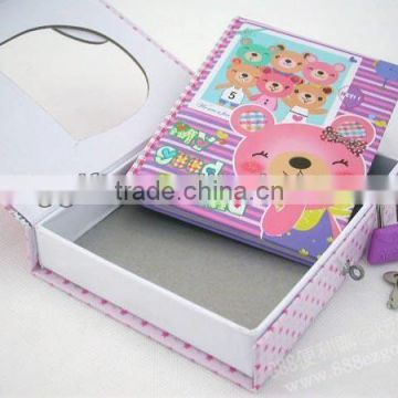 lock diary/secret diary/girl diary cut notebook