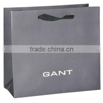 Cotton handle paper bag with logo print