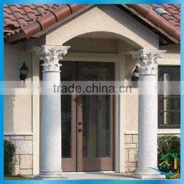 Cast stone gate posts