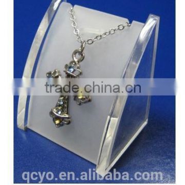 New style acrylic high quality earring and necklace display QCY-NEC-9