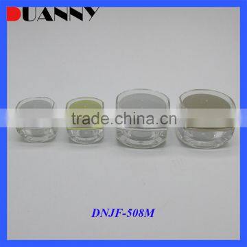 Manufacturer Square Cosmetic Acrylic Cream Jar 5G 10G 15G Empty Acrylic Jar Wholesale