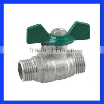 Butterfly Ball Valve with Handle (Male-Male)