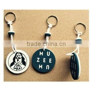 eva floating keychain diameter 6cm with your logo printed