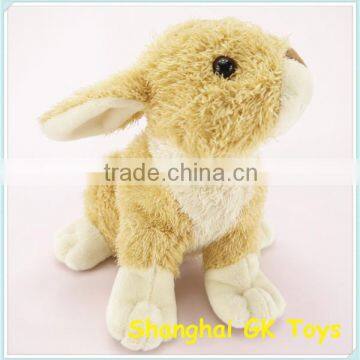 High Quality lifelike Plush Grey Rabbit