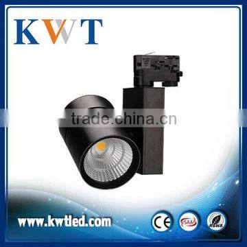 KWT 5 years warranty 30w/35w/45w/56w 100lm/w commercial cob led track light Ra>80/90/97