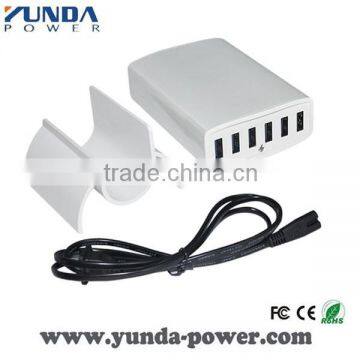 6 Port USB Mobile Charger 5V 12V Output Charger