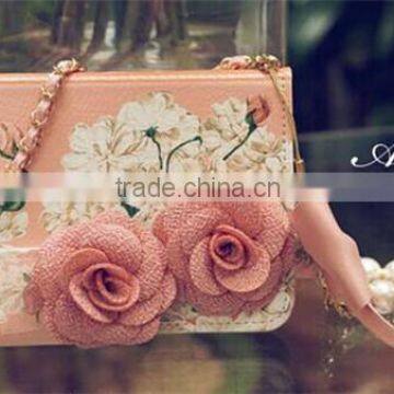 China Cell Phone Case PU Flip Leather Wallet Case for Samsung Galaxy s6 Edge Plus