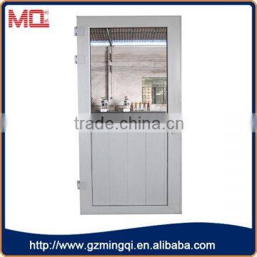 cheap pvc temepered glass commercial double interior door for buildings