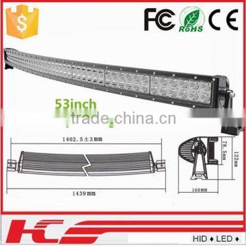 New Led light bars 312W new Arc led light bar 53inch IP67 OFFROAD LED LIGHT BAR