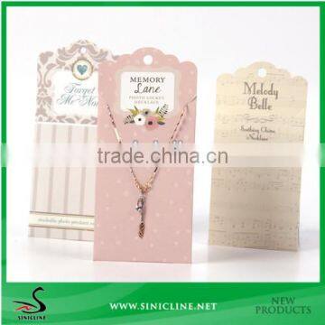 Sinicline Custom Art Paper Necklace Card Display packing card