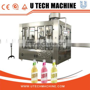 3 in 1 automatic glass bottled juice filling machinery