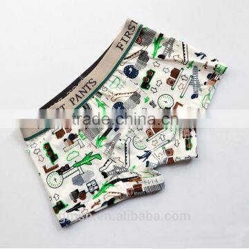 High quality printed boy underwear boxer shorts