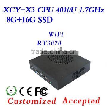 Computer Intel Core i3 Desktop Computer Thin Client x3 CPU random delivery Mini PC Fan Design 8G/16G With WIFI 4*USB 2.0