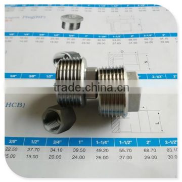 316 Stainless Steel Cast Fitting 1" Square Plug Rated 150LBS