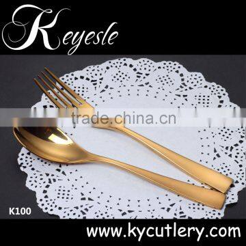 Good Quality Gold Plated Cutlery Set Stainless Steel photo-3