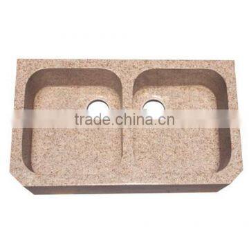 yellow granite Double orifice laundry trough