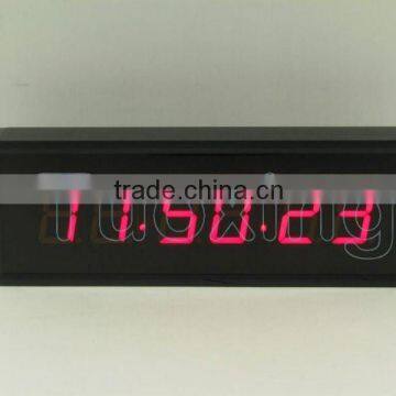 2.3 inch 6 digit led digital wall clock