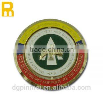 Gold color metal antique coin in china