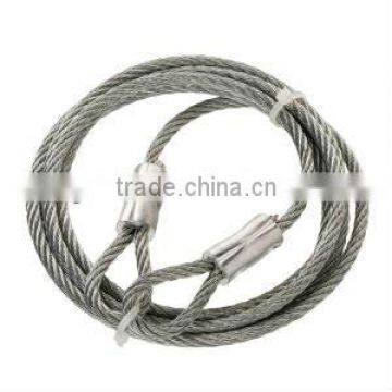 Galvanized steel wire rope sling 7x7,1x19,6x36,7x19,7x37