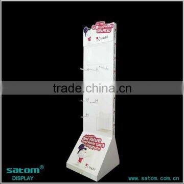 Removable Hanging Display Stands/Single Side Supermarket Floor Stand/Storage Shelf