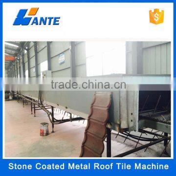 High Quality Aluminum Zinc Plate Colorful Stone Coated Metal Roof Tile Machine, Heat Resistant Roof Material Quality Choice photo-2