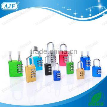 AJF New Arrival Top Security 3 Digits Colorful Aluminium Combination Coded Lock