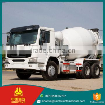 Alibaba China Wholesale 6X4 concrete mixer truck for sale / HW15710 10 forward and 2 reverse mini truck concrete mixer