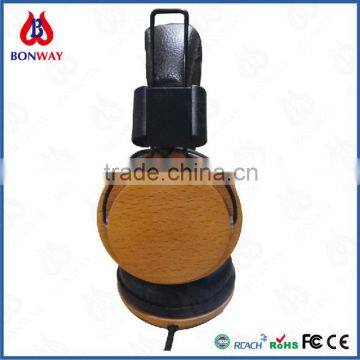 China Manufacturer Stereo Headphone Wood Headset Factory photo-2