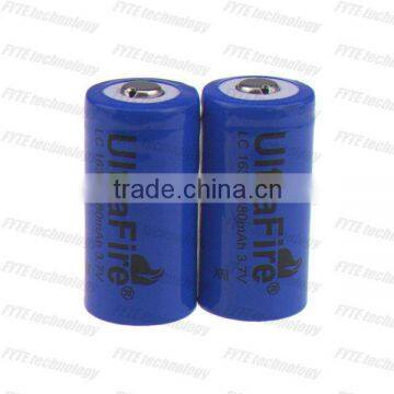 Super Rechargeable Li-Ion Battery Ultrafire LC16340 3.7V 880mAh in high quality battery