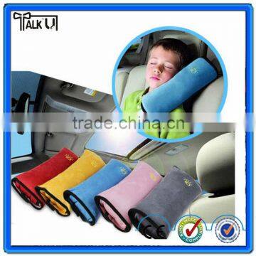 High quality comfortable soft children sleep head protection seat belt pillow